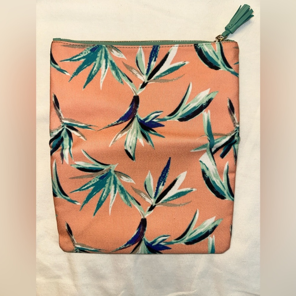 Rachel Pally Tan and Green Pouch/Purse NWOT